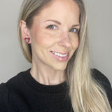 Double Layer Acrylic Heart Studs