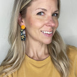 Sugar Skull Rectangle & Stud Earrings