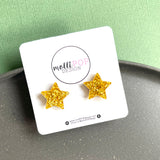 Glitter Star Studs