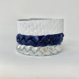 White Cobra Skinny Cuff