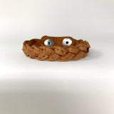 Butterscotch Weave Skinny Braided Bracelet