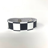 Black and White Check Skinny Cuff