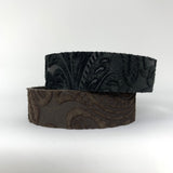 Etched Daisy Skinny Cuff