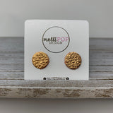 Leather Circle Studs