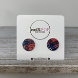 Leather Circle Studs