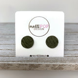 Leather Circle Studs