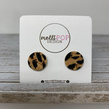 Leather Circle Studs