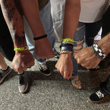 Black and White Check Skinny Cuff