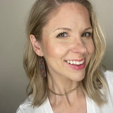 Rustic Flags Rectangle Earrings