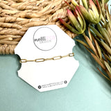 Gold Paperclip Chain Necklace- 3 sizes