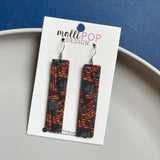 Rustic Flags Rectangle Earrings