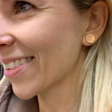 Leather Circle Studs