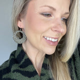 Fishnet Cork Hoops