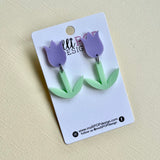 Tulip and Stem Drop & Dangle Earrings