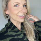 Fishnet Cork Hoops