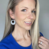 Fishnet Cork Hoops