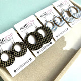 Fishnet Cork Hoops
