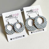 Fishnet Cork Hoops