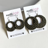 Fishnet Cork Hoops