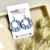 Blue & White Moroccan Cork Hoops