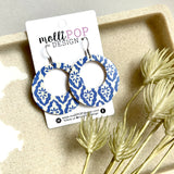 Blue & White Moroccan Cork Hoops