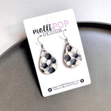 Soccer Ball Cork Teardrop Earrings