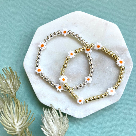 Daisy & Beads Mixed Bracelet