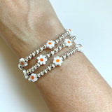 Daisy & Beads Mixed Bracelet
