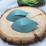 Robin's Egg Leather Leaf Twist