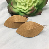 Camel Leather Leaf Twist