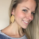 Camel Leather Leaf Twist