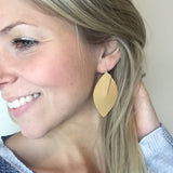 Camel Leather Leaf Twist