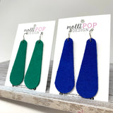 Suede Long Teardrop