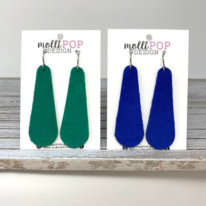 Suede Long Teardrop