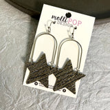 Lucky Star Shimmer Arch Earrings