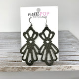 Delicate Leather Lace Cut-out Earrings