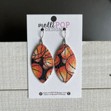 Basketball Leaf Earrings