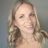 Yellow Jade Beaded Hoops