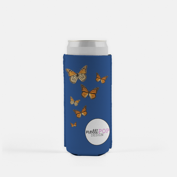 Fly Like a Butterfly Skinny Koozie