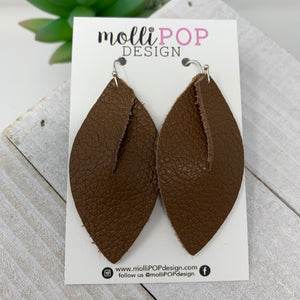Brandy Leather Leaf Twist